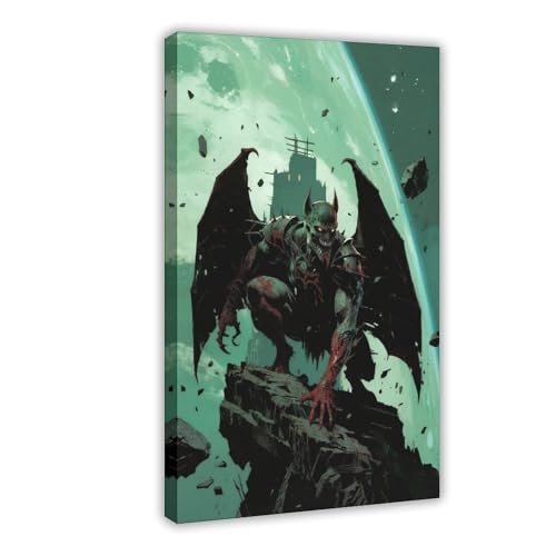 Poster "Space Mutant", Vampirfledermaus, Leinwandposter, Wandkunst, Dekordruck, Bild Gemälde für Wohnzimmer, Schlafzimmer, Dekoration, 20 x 30 cm von BKHJSASU
