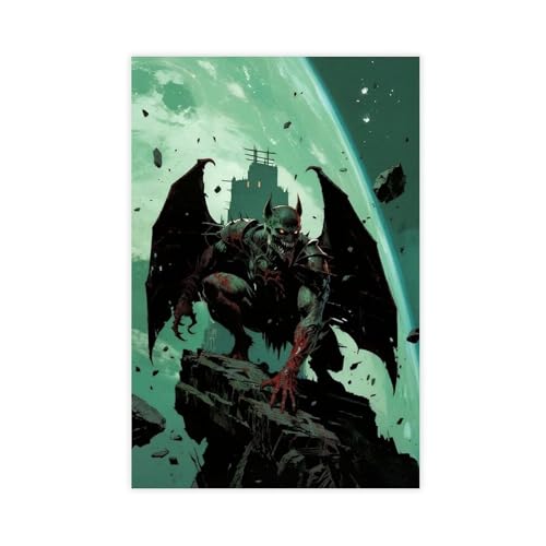 Poster "Space Mutant", Vampirfledermaus, Leinwandposter, Wandkunst, Dekordruck, Bild Gemälde für Wohnzimmer, Schlafzimmer, Dekoration, 50 x 75 cm von BKHJSASU