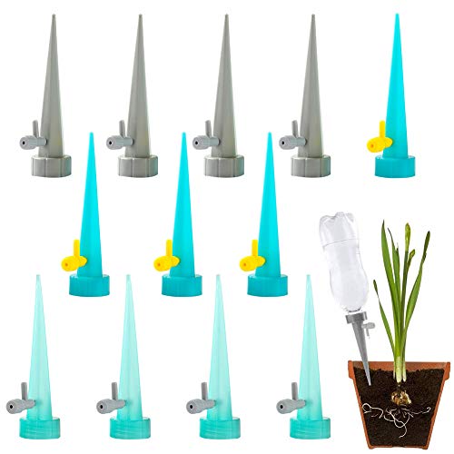 Pflanzen-Bewässerungsgeräte, BKJJ Automatic Watering Set, selbstbewässernde Spikes, Adjustable with Control Valve Switch, for Plants Adjustable Flowers Watering Spikes Indoor Pflanzen-Bewässerungsgeräte, BKJJ Automatic Watering Set, selbstbewässernde Spikes, Adjustable with Control Valve Switch, for Plants Adjustable Flowers Watering Spikes Indoor von BKJJ
