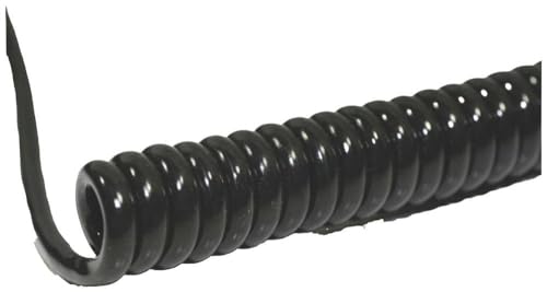 BKL Electronic 1506212 Spiralkabel Li12Y11Y 400mm / 1600mm 4 x 0.50mm² schwarz 1 Stück von BKL ELECTRONIC