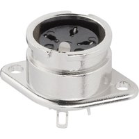 0202015 DIN-Rundsteckverbinder Flanschbuchse, Kontakte gerade Polzahl: 3 Silber 1 St - Bkl Electronic von BKL Electronic
