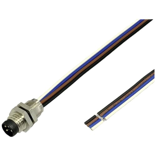 BKL Electronic 2701002 Sensor/Aktor Einbaustecker M8 0.2m Polzahl: 4.5 1St. von BKL Electronic