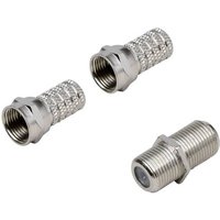 BKL Electronic 0403527 F-Verbinder-Set Anschlüsse: F-Stecker, F-Buchse, F-Stecker Kabel-Durchmesser von BKL Electronic