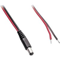 BKL Electronic 075153 Niedervolt-Anschlusskabel Niedervolt-Stecker - offene Kabelenden 5.50mm 1.00m von BKL Electronic
