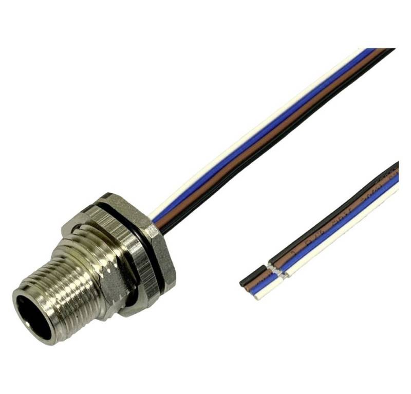 BKL Electronic Steckdose BKL Electronic 2703005 Sensor/Aktor Einbaustecker M12 0.5 m Polzahl S, 2703005 von BKL Electronic