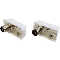 BKL Electronic 0403500 Koax-Steckverbinder-Set Anschlüsse: Koax-Stecker IEC, Koax-Buchse IEC Kabel- von BKL Electronic