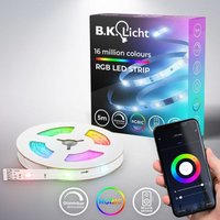 Led Streifen 5 m - smart, dimmbar, Farbwechsel, Sprachsteuerung, Magic rgb von B.K.LICHT