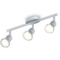 Led Deckenleuchte Wohnzimmer GU10 Spot-Leuchte Decken-Lampe Büro 3-flammig Küche - 50 von B.K.LICHT