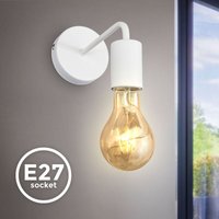 Led Wandleuchte Retro Wandspot weiß Flurlampe Wohnzimmer Bettlicht Edison E27 - 20 von B.K.LICHT