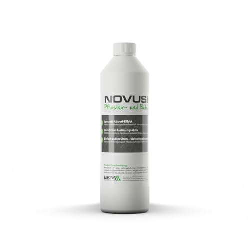 BKM.Mannesmann NovuShield Imprägnierung für Außenflächen | Wasserabweisend & atmungsaktiv | Langzeitschutz für Pflaster, Terrassen & Dachziegel | für ca. 8-12 m² (Transparent, 1 Liter) von BKM.MANNESMANN