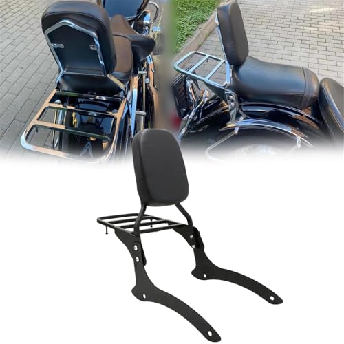 BKQCVY Zubehör Motorrad-Rückenlehne, Sissybar-Gepäckträger Für Beifahrer, Für Y&amaha Dragstar XVS 1100 Classic 2000 2001 2002 2003 2004 2005 2006 2007 2008 2009 2010 2011 BKQCVY Zubehör Motorrad-Rückenlehne, Sissybar-Gepäckträger Für Beifahrer, Für Y&amaha Dragstar XVS 1100 Classic 2000 2001 2002 2003 2004 2005 2006 2007 2008 2009 2010 2011 von BKQCVY