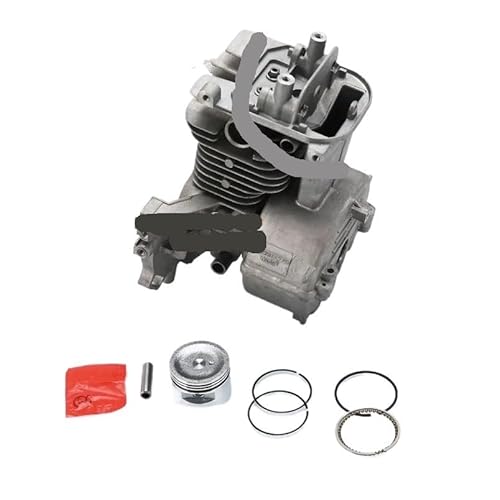 BKRZRN Ersatzteil Motorzylinder-Kurbelgehäuse 39 mm passend for 4-Takt-Motoren GX35 GX35NT GX31 139F, Freischneider, Rasenmäher mit Kolbensatz(GX35 GX35NT) von BKRZRN
