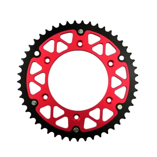 BKRZRN Motorrad 45T - 52T Kettenrad Passend for CRF450R CR500R XR400R XR250R XR650R CREF450X CRE250R CRE125R CRE F 250 R CRE450R(49T) von BKRZRN