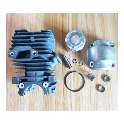 Ersatzteil CS-350T Zylinderkolbensatz 39 mm Lager Kettensäge Passend for CS-350WES CS350TES CS-351 CS350 Zylinder + Kolben + Ring + Stift + Clip(with Cover Bearing) von BKRZRN