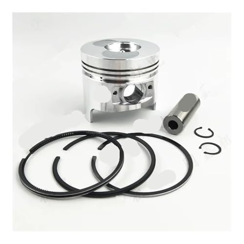 Ersatzteil Kolbensatz 70 mm (scharfer Boden) passend for 170F-Dieselmotor, Kolben + Ring + Stift + Clip-Ersatz von BKRZRN