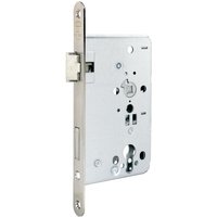 FP - Objekt-Einsteckschloss 0515 pzw 20/ 65/72/8 mm din links alufinish silber abgerundet Klasse 3 Zinkdruckgruss von FP