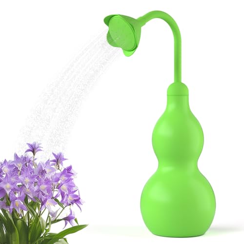 BKSAI Gießbrause Garten Ballbrause Zimmerpflanzen Bewässerung 2in-1 Düse Kalebassenform Sprühflasche Pflanzen Mini Gießkanne Blumenbrause zur Aufzucht von Setzlingen von BKSAI