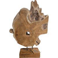 Baumscheibe Auf Holzsockel Holz Baumscheiben-Skulptur Ornament Dekoobjekt Kunstobjekt Naturprodukt Unbehandelt Artwork Modern Art Rustikal von BKTrendDesign