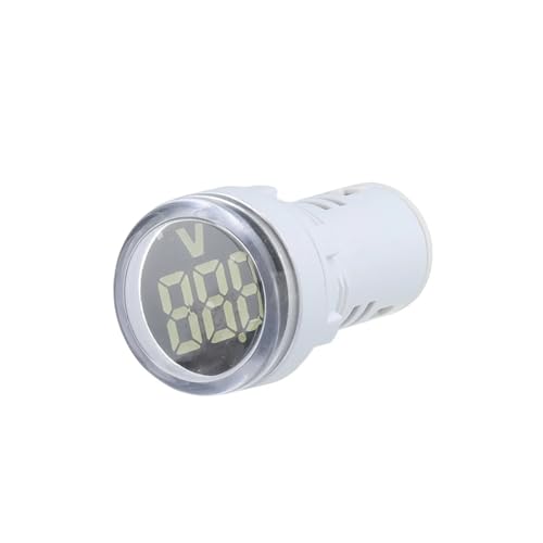 BKYUKJVU 1PC AD16-22DV Digital Indicator Voltmeter 22mm Power LED White AC20V-500V 30X30MM von BKYUKJVU