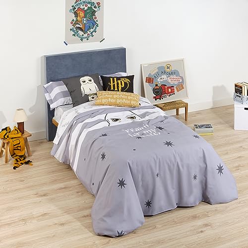 BELUM Bettbezug Harry Potter, Bettbezug mit Knöpfen 100% Baumwolle, Modell Waiting Letter für 105 cm Bett (180 x 220 cm) von BL BELUM