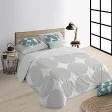 BELUM | Bettbezug für Bett 140 x 200 cm | Stoff: 100% Bio-Baumwolle, Fadenzahl 175 | Oeko-Tex Zertifiziert | Modell: Portmore Grey von BL BELUM