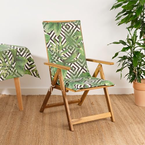BELUM | Gartenstuhlkissen - Produktmaße: Sitz ohne Lenkrad: Dicke: 4 cm/Breite: 41 cm/Länge: 37 m Rückenlehne ohne Lenkrad: Dicke: 4 cm/Breite: 53 cm/Länge: 64 cm | Modell: 0318-81 cm von BL BELUM