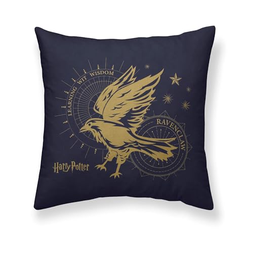 BELUM Kissenbezug Harry Potter, Größe: 50 x 50 cm, Modell: Ravenclaw Gold A, Stoff: Half Panama, 100% Baumwolle, 250 g. von BL BELUM