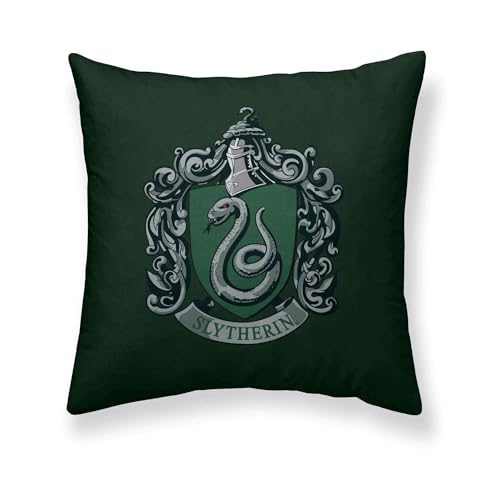 BELUM | Kissenbezug Harry Potter, Kissenbezug 100% Baumwolle, 50 x 50 cm, Modell Slytherin Basic A von BL BELUM