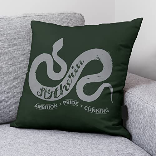 BELUM | Kissenbezug Harry Potter, Kissenbezug 100% Baumwolle, 50 x 50 cm, Modell Slytherin Values A von BL BELUM