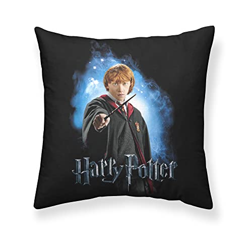 BELUM | Kissenbezug Harry Potter Größe: 65 x 65 cm – Stoff: Microsatin 100% recycelbares und recycelbares Polyester, Modell: Ron Weasley A von BL BELUM