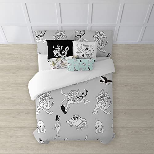 BELUM | Looney Tunes Bettbezug | Looney Tunes BN | Bettbezug mit Knöpfen | Bettbezug aus 100% Baumwolle | Bettbezug (Bett 135/140 (220 x 240 cm) von BL BELUM