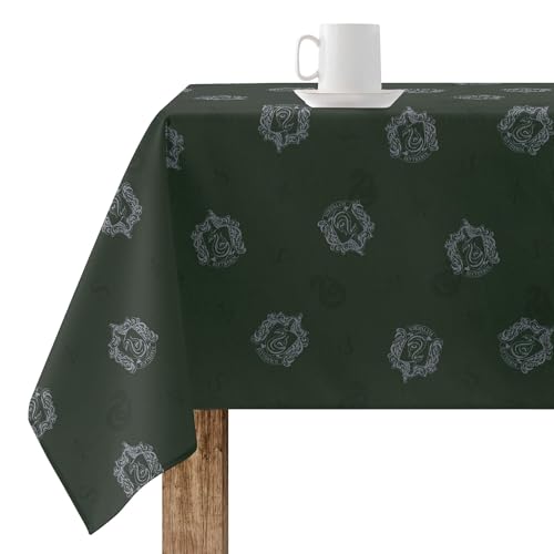 BELUM Tischdecke, 200 x 140 cm, Harry Potter, harzbeschichtet, schmutzabweisend, Modell Slytherin Shield von BL BELUM