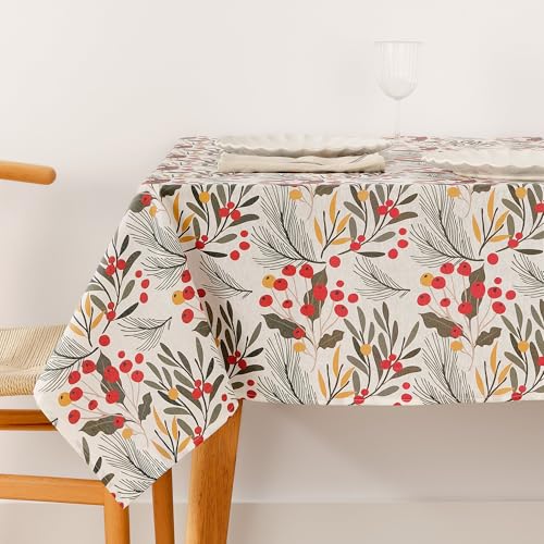 BELUM Tischdecke Weihnachten 200 x 140 cm 100% Baumwolle, schmutzabweisend, Modell Merry Christmas 58 BELUM Tischdecke Weihnachten 200 x 140 cm 100% Baumwolle, schmutzabweisend, Modell Merry Christmas 58 von BL BELUM