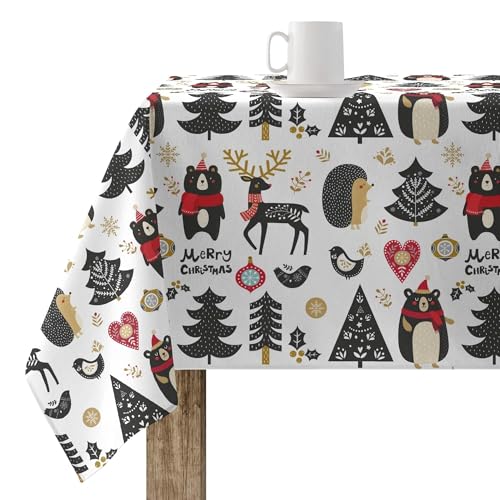 BELUM Tischdecke Weihnachten 200 x 140 cm 100% Baumwolle, schmutzabweisend, Modell Merry Christmas 61 BELUM Tischdecke Weihnachten 200 x 140 cm 100% Baumwolle, schmutzabweisend, Modell Merry Christmas 61 von BL BELUM