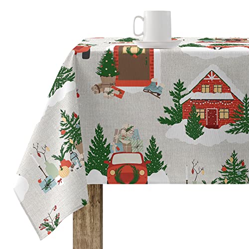 BELUM Tischdecke Weihnachten 200 x 140 cm 100% Baumwolle, schmutzabweisend, Modell Merry Christmas 78 BELUM Tischdecke Weihnachten 200 x 140 cm 100% Baumwolle, schmutzabweisend, Modell Merry Christmas 78 von BL BELUM