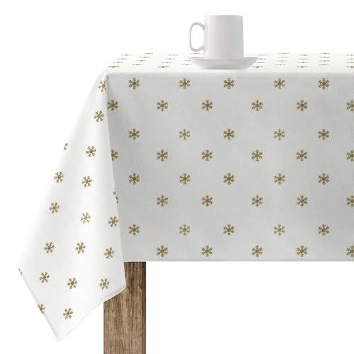 BELUM | Weihnachtstischdecke | Anti-Fleck-Tischdecke | Rechteckig Harz | Tischdecke (laminiert) | Tischdecke | Tischdecke | Heimtisch (140 x 140 cm) von BL BELUM