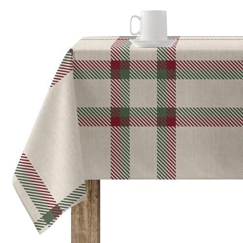 BELUM | Weihnachtstischdecke | Anti-Fleck-Tischdecke | Rechteckig Harz | Tischdecke (laminiert) | Tischdecke | Tischdecke | Heimtisch (300 x 140 cm) von BL BELUM