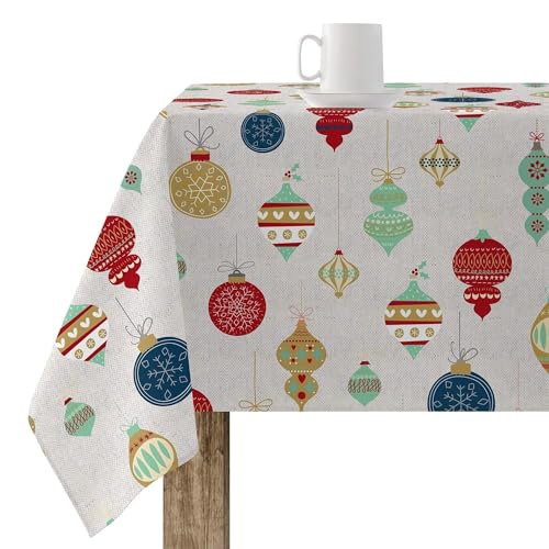 BELUM | Weihnachtstischdecke | Anti-Fleck-Tischdecke | Rechteckig Harz | Tischdecke (laminiert) | Tischdecke | Tischdecke | Heimtisch (300 x 140 cm) von BL BELUM