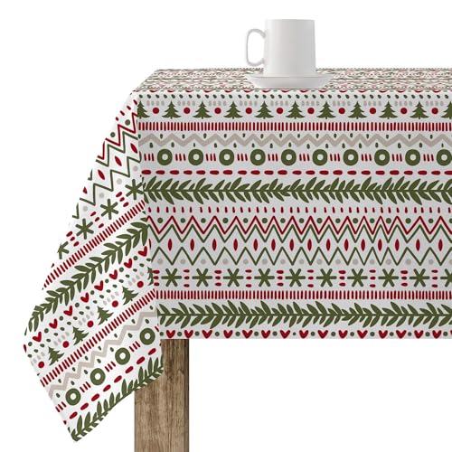 BELUM | Weihnachtstischdecke | Anti-Fleck-Tischdecke | Rechteckig Harz | Tischdecke (laminiert) | Tischdecke | Tischdecke | Heimtisch (300 x 140 cm) von BL BELUM