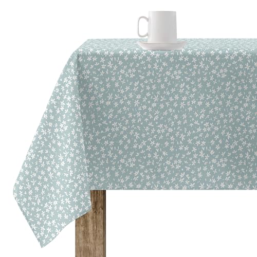 Belum 0120-33 Tischdecke, 100 x 140 cm, Harzbeschichtet, Schmutzabweisend, Modern, Blau, Rechteckig, Baumwolle von BL BELUM