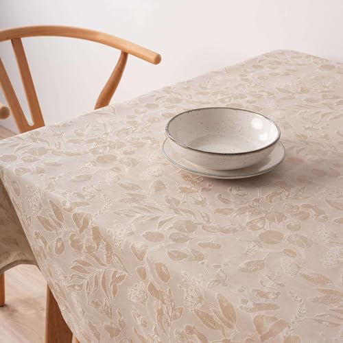 Belum 32010D2 Tischdecke, schmutzabweisend, Jacquard, Größe 155 x 155 cm, schmutzabweisend, extraweich, Beige, 70% Baumwolle, 30% Polyester Belum 32010D2 Tischdecke, schmutzabweisend, Jacquard, Größe 155 x 155 cm, schmutzabweisend, extraweich, Beige, 70% Baumwolle, 30% Polyester von BL BELUM