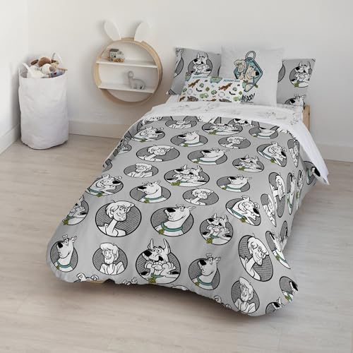 Belum | Bettbezug Scooby DOO | Bettbezug Modell Scooby DOO Dots | Bettbezug mit Knöpfen | Bettbezug aus 100% Baumwolle | Bettbezug für 120 cm Bett (200 x 200 cm) von BL BELUM