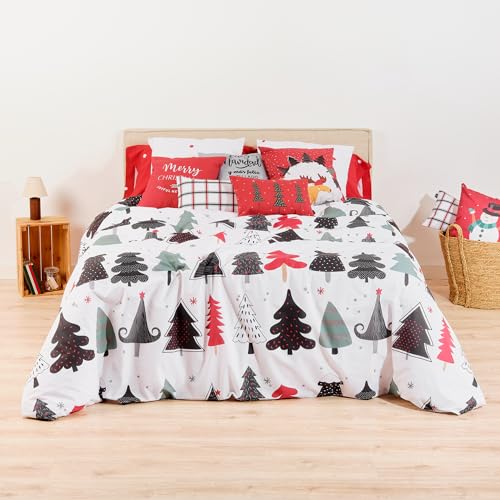 Belum Bettbezug für Weihnachten, 50% Baumwolle, 50% Polyester, Bettbezug mit Knöpfen Lappland 5 180 (260 x 240) von BL BELUM