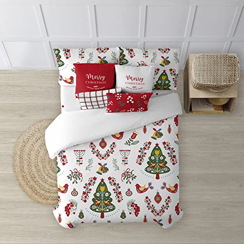 Belum Bettbezug für Weihnachten, 50% Baumwolle, 50% Polyester, Bettbezug mit Knöpfen Lappland 8 135 (220 x 220) von BL BELUM