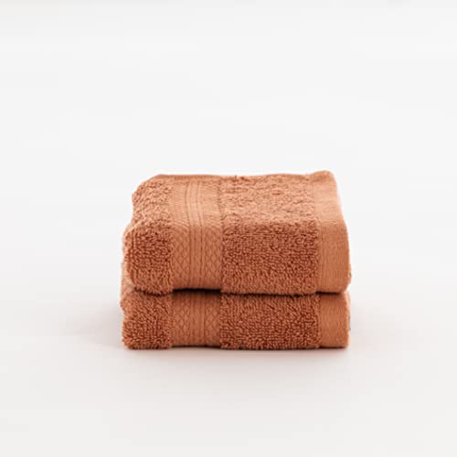 Belum | Handtuch aus 100% gekämmter Baumwolle, 650 g. Burnt Orange, 100 x 150, schnell trocknend, Handtücher aus Baumwolle, sehr saugfähig von BL BELUM