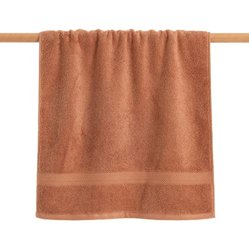 Belum | Handtuch aus 100% gekämmter Baumwolle, 650 g. Burnt Orange, 70 x 140, schnell trocknend, Handtücher aus Baumwolle, sehr saugfähig von BL BELUM