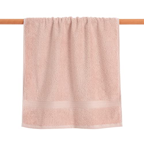 Belum | Handtuch aus 100% gekämmter Baumwolle, 650 g. Hellrosa, 100 x 150 cm, schnell trocknend, Handtücher aus Baumwolle, sehr saugfähig von BL BELUM