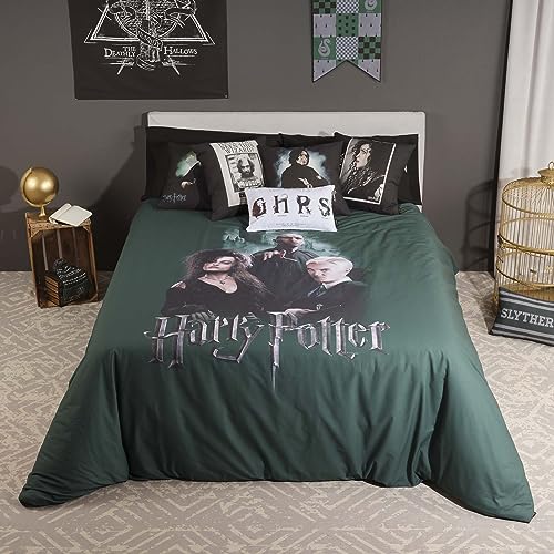 Belum Harry Potter Bettbezug aus Microsatin für 120 cm breites Bett, Maße: 200 x 200 cm, Modell: Death Eaters von BL BELUM