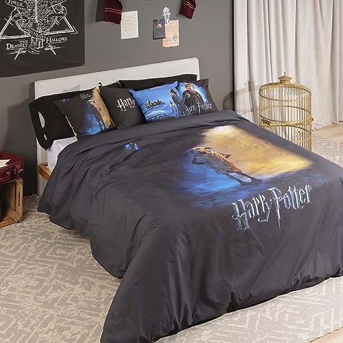 Belum Harry Potter Bettbezug aus Microsatin für 120 cm breites Bett, Maße: 200 x 200 cm, Modell: Dobby von BL BELUM