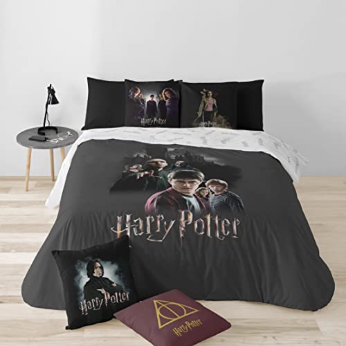 Belum Harry Potter Bettbezug aus Microsatin für 90 cm breites Bett – Maße: (155 x 220 cm) – Modell: Rivalry von BL BELUM